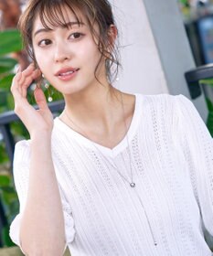 Tiaclasse 涙型ラリエットネックレス