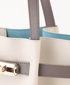 LA BAGAGERIE コンビカラーA4トートバッグ