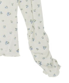 earth music&ecology ハイネックフラワーメロープルオーバー