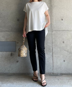 UNFILO 【新色追加！/接触冷感】マイビューティ バックフレアTシャツ