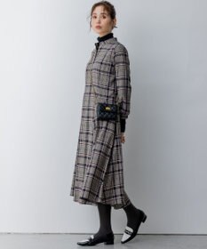 組曲 L シアーツイルチェック ワンピース