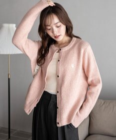 WEGO 【WEB限定/25年秋冬新作】別注USPOLO微起毛カーデ