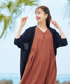 Tiaclasse 【洗える】サイドギャザーワンピース