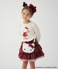 ANY KIDS 【ハローキティ×ANY KIDS】アップリケ 長袖Tシャツ