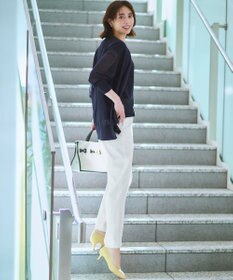 23区 【CanCam・CLASSY.掲載】リネンレーヨンストレッチ ワイドパンツ