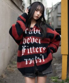 WEGO シャギーグラフィックZIPパーカー