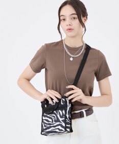 LeSportsac MINI N/S TOTE/クリームブラックゼブラ