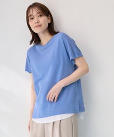 ANY 【接触冷感/UVカット/抗菌防臭/手洗い可/アンチピリング】ファンクションフレンチスリーブニット