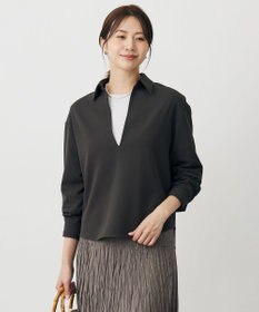 J.PRESS LADIES ジョーゼットダンボール スキッパー カットソー