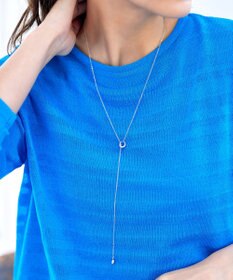 Tiaclasse 涙型ラリエットネックレス