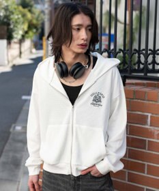 WEGO 【ユニセックス着用ITEM】ワッフルZIPパーカー