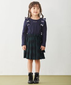 ANY KIDS チェックプリーツスカート