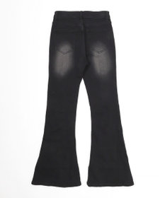 WEGO レースアップストレッチフレアデニム