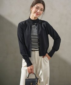 組曲 L 【6色展開・UVケア】クルーネックモダンカーディガン