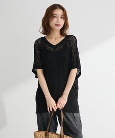 Green Parks 透かし編みニットチュニック