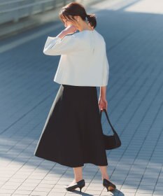 UNFILO L BEAUTY FORM KNIT フレアスカート セットアップ