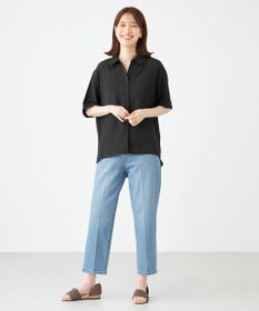 SHARE PARK LADIES 【2WAY】オーバーサイズ楊柳シャツ