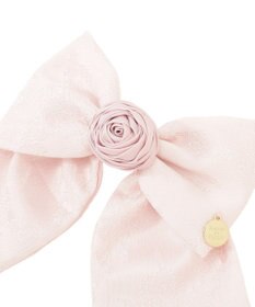 Maison de FLEUR ローズリボンジャカードバレッタ