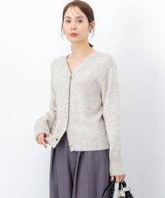 組曲 【加藤ローサさん着用 / 前後着用可】スパンコールヤーン カーディガン