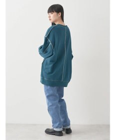 earth music&ecology 配色ルーズスウェット