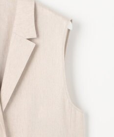 自由区 L 【セットアップ対応・洗える】LIPストレッチテーラード ジレ