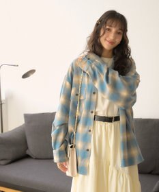 WEGO 【ユニセックス着用ITEM/SMLサイズ展開】チェックネルシャツ