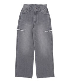 WEGO 【SMサイズ展開】サイドカットデニムストレートパンツ