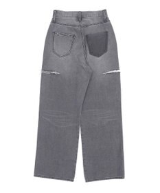 WEGO 【SMサイズ展開】サイドカットデニムストレートパンツ