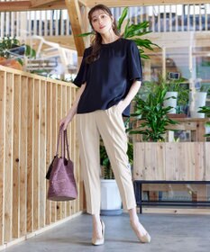 Tiaclasse 【洗える】ドロストテーパードパンツ