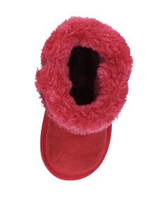 MIKI HOUSE HOT BISCUITS 【13-18cm】 ファー付き サイドリボンブーツ