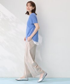 ANY 【接触冷感/UVカット/抗菌防臭/手洗い可/アンチピリング】ファンクションフレンチスリーブニット