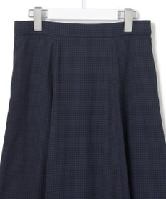 23区 【洗える】バックサテンアムンゼン千鳥プリント スカート