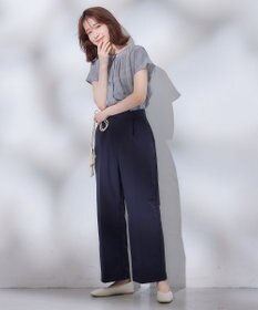 ANY L 【吸水速乾/イージーケア/ストレッチ/ウエストゴム/洗濯機可能】ドライチノタックパンツ