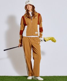 PW CIRCULUS 【WOMEN】サイドラインストレートワイドパンツ ゴルフウェア レディース