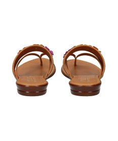 INTER-CHAUSSURES 【ITALIAN SHOEMAKERS】ビジューベルトフラワートングサンダル