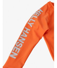 HELLY HANSEN 【キッズ・吸湿速乾・UVカット・耐海水・耐塩素・記名ラベル付】ロングスリーブフラッシュカラーラッシュガード