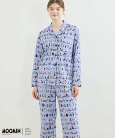 une nana cool 【ムーミン】【綿100%】 MOOMIN * une nana cool  開襟パジャマ