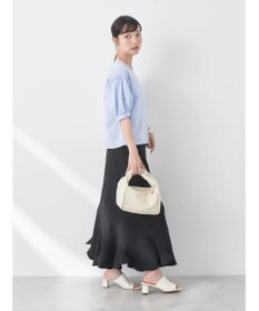 earth music&ecology 刺繍パフスリーブブラウス