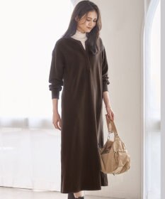 23区 S 【SLOW/一部店舗限定】ヴィンテージライクテリー ヘンリーネック ワンピース