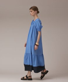 GRACE CONTINENTAL ギャザーロングワンピース