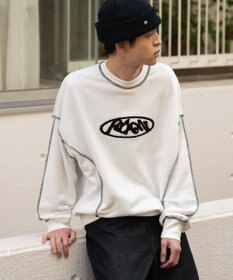WEGO 【ユニセックス着用ITEM】ショートカラーステッチサガラロゴプルオーバー