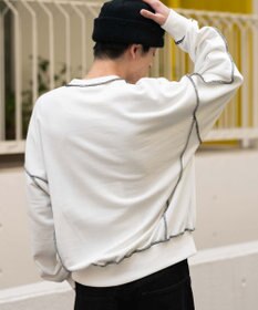 WEGO 【ユニセックス着用ITEM】ショートカラーステッチサガラロゴプルオーバー