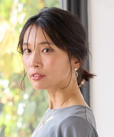 ANY 【WEB限定】オーバルダブルリングピアス(両耳用)