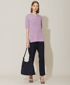 ICB 【接触冷感・UVケア・撥水・洗える】 LooseWeave テーパードパンツ