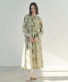 YECCA VECCA ぼかしフラワー柄ワンピース