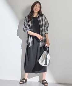 ANY L 【洗濯機可】ライトポンチコクーンワンピース