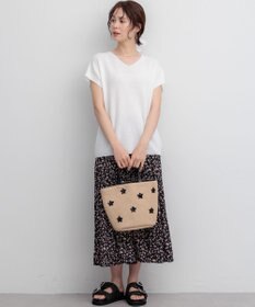 組曲 ギャザーライトデシン パンツ