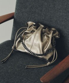 YECCA VECCA 2wayチェーンギャザーバッグ