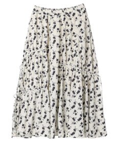 earth music&ecology ドロストギャザーフレアスカート