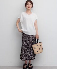 組曲 ギャザーライトデシン パンツ